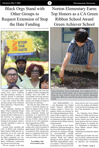 Thursday, May 7, 2026 | Vol 40 No 8 — page 6