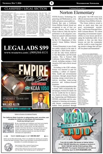 Thursday, May 7, 2026 | Vol 40 No 8 — page 8