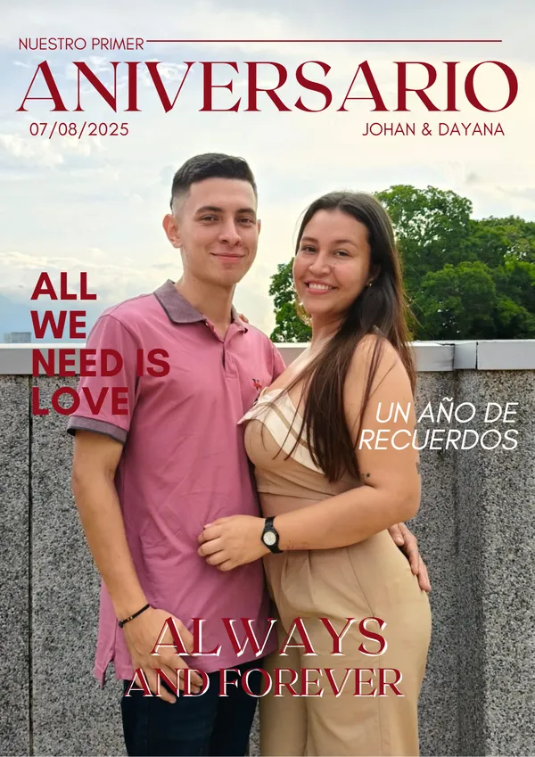 White and Red Clean Minimalist Fashion Magazine Cover 