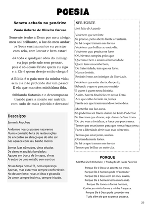 Revista Amplitude n.4 - Revista Cristã de Literatura e Artes — page 20