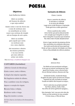 Revista Amplitude n.4 - Revista Cristã de Literatura e Artes — page 29