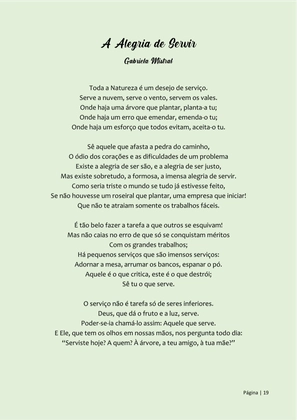 Pequeno Compêndio de Poemas Luminosos - Os Melhores Poemas Motivacionais — page 19