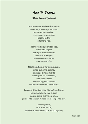 Pequeno Compêndio de Poemas Luminosos - Os Melhores Poemas Motivacionais — page 22