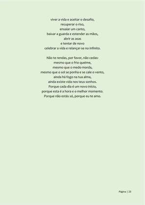 Pequeno Compêndio de Poemas Luminosos - Os Melhores Poemas Motivacionais — page 23
