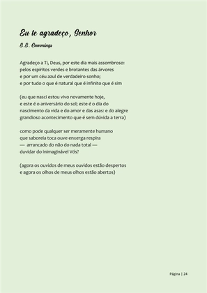 Pequeno Compêndio de Poemas Luminosos - Os Melhores Poemas Motivacionais — page 24