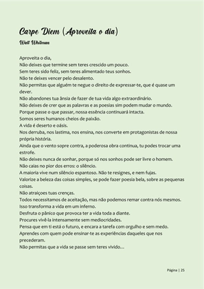 Pequeno Compêndio de Poemas Luminosos - Os Melhores Poemas Motivacionais — page 25