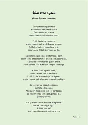Pequeno Compêndio de Poemas Luminosos - Os Melhores Poemas Motivacionais — page 5