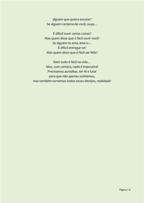 Pequeno Compêndio de Poemas Luminosos - Os Melhores Poemas Motivacionais — page 6