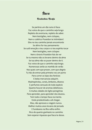 Pequeno Compêndio de Poemas Luminosos - Os Melhores Poemas Motivacionais — page 9