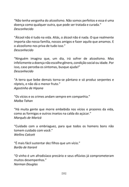 A Cadeia Alcoólica - Frases, poemas e reflexões sobre o alcoolismo — page 11