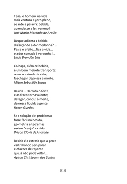 A Cadeia Alcoólica - Frases, poemas e reflexões sobre o alcoolismo — page 111
