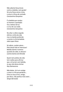 A Cadeia Alcoólica - Frases, poemas e reflexões sobre o alcoolismo — page 112