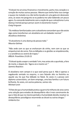A Cadeia Alcoólica - Frases, poemas e reflexões sobre o alcoolismo — page 17