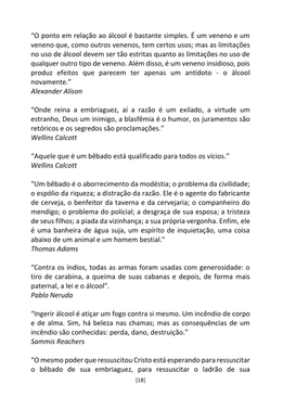 A Cadeia Alcoólica - Frases, poemas e reflexões sobre o alcoolismo — page 18