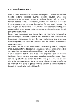 A Cadeia Alcoólica - Frases, poemas e reflexões sobre o alcoolismo — page 35