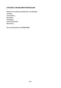 A Cadeia Alcoólica - Frases, poemas e reflexões sobre o alcoolismo — page 36