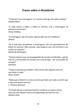 A Cadeia Alcoólica - Frases, poemas e reflexões sobre o alcoolismo — page 6