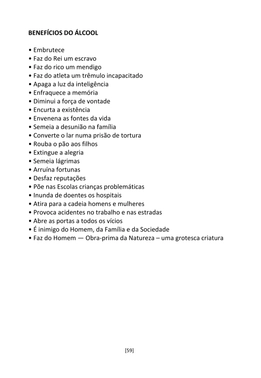 A Cadeia Alcoólica - Frases, poemas e reflexões sobre o alcoolismo — page 59