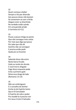 A Cadeia Alcoólica - Frases, poemas e reflexões sobre o alcoolismo — page 78