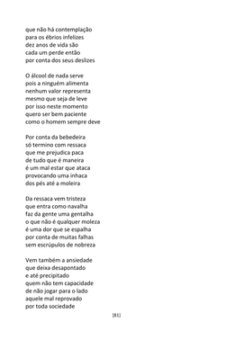 A Cadeia Alcoólica - Frases, poemas e reflexões sobre o alcoolismo — page 81