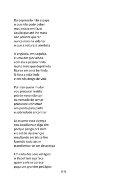 A Cadeia Alcoólica - Frases, poemas e reflexões sobre o alcoolismo — page 82