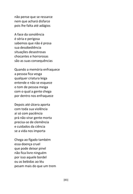 A Cadeia Alcoólica - Frases, poemas e reflexões sobre o alcoolismo — page 83