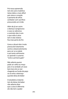 A Cadeia Alcoólica - Frases, poemas e reflexões sobre o alcoolismo — page 84