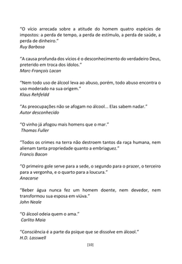 A Cadeia Alcoólica - Frases, poemas e reflexões sobre o alcoolismo — page 10