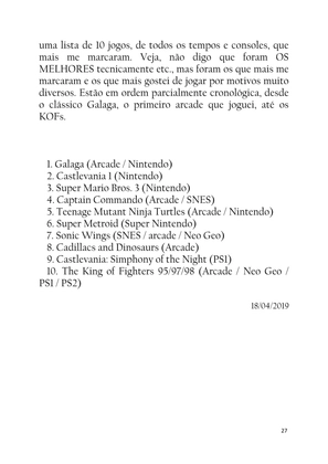 FLIPERAMIGOS - Resenhas e Crônicas Retrogamers — page 27