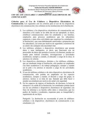 MANUAL DE CONVIVENCIA IEHV AÑO 2025 — page 110
