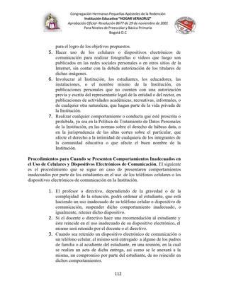MANUAL DE CONVIVENCIA IEHV AÑO 2025 — page 112