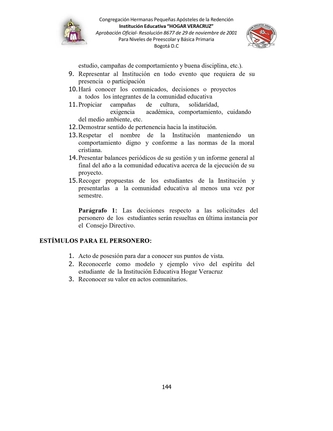 MANUAL DE CONVIVENCIA IEHV AÑO 2025 — page 144