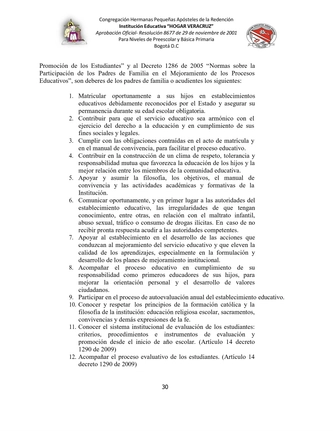 MANUAL DE CONVIVENCIA IEHV AÑO 2025 — page 30