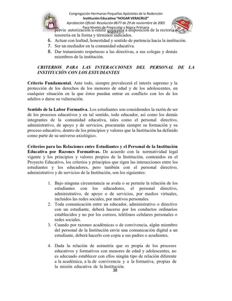 MANUAL DE CONVIVENCIA IEHV AÑO 2025 — page 38