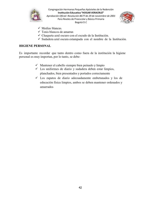 MANUAL DE CONVIVENCIA IEHV AÑO 2025 — page 42