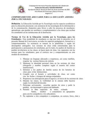 MANUAL DE CONVIVENCIA IEHV AÑO 2025 — page 49