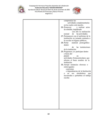 MANUAL DE CONVIVENCIA IEHV AÑO 2025 — page 64