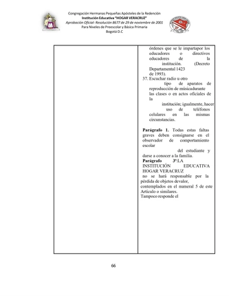 MANUAL DE CONVIVENCIA IEHV AÑO 2025 — page 66