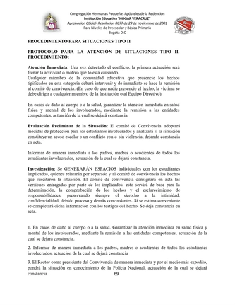 MANUAL DE CONVIVENCIA IEHV AÑO 2025 — page 69