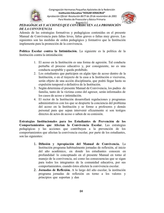 MANUAL DE CONVIVENCIA IEHV AÑO 2025 — page 84