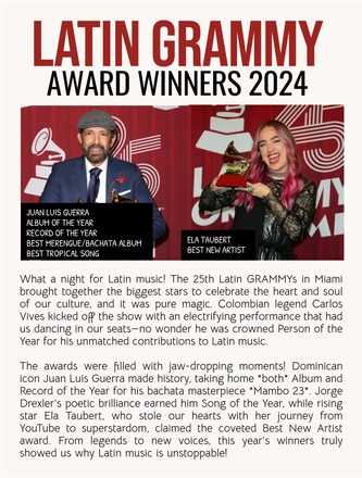 BestFan: Latin GRAMMY 2024 Edition — page 6