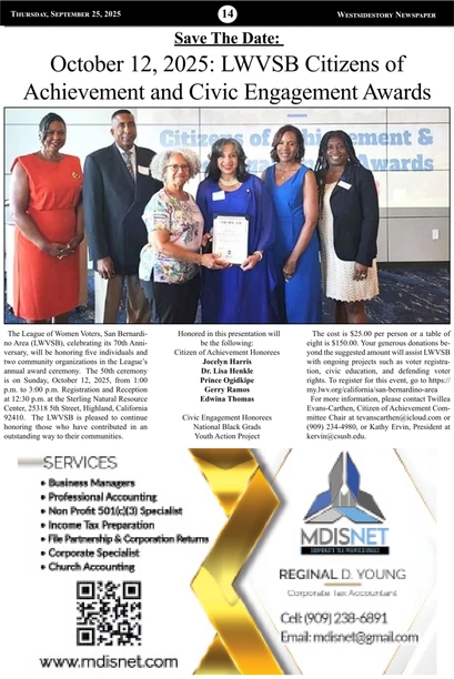 WSSNews Vol. 39 No. 28 — page 14