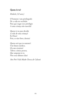O ABORTO em Frases, Poemas e Reflexões - Antologia — page 111