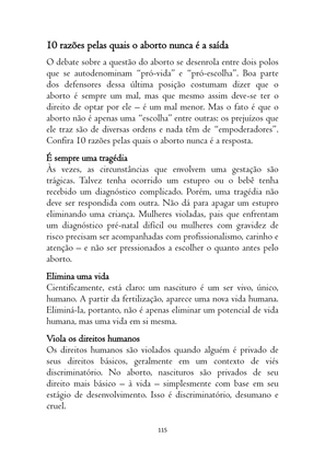 O ABORTO em Frases, Poemas e Reflexões - Antologia — page 115