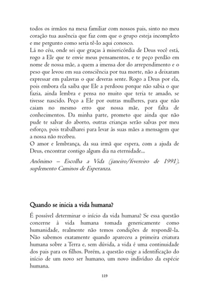 O ABORTO em Frases, Poemas e Reflexões - Antologia — page 119
