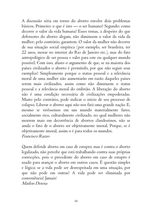 O ABORTO em Frases, Poemas e Reflexões - Antologia — page 13