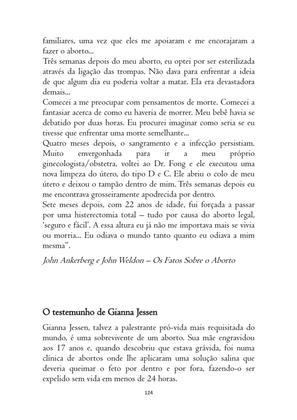 O ABORTO em Frases, Poemas e Reflexões - Antologia — page 124