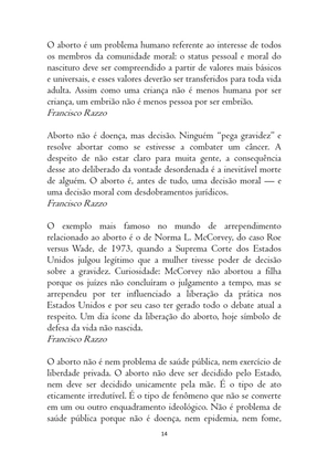 O ABORTO em Frases, Poemas e Reflexões - Antologia — page 14