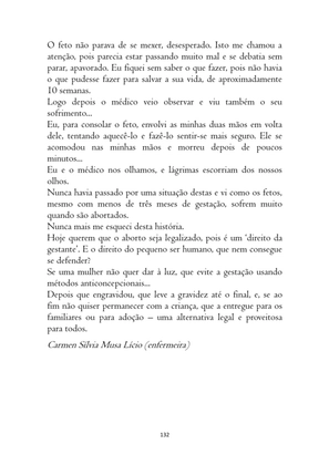 O ABORTO em Frases, Poemas e Reflexões - Antologia — page 132