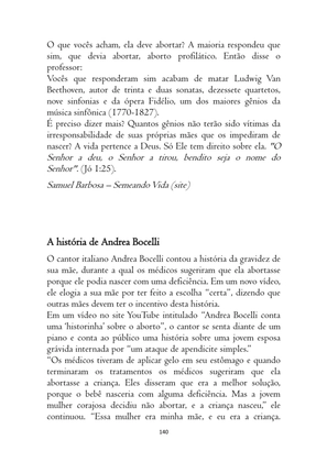 O ABORTO em Frases, Poemas e Reflexões - Antologia — page 140